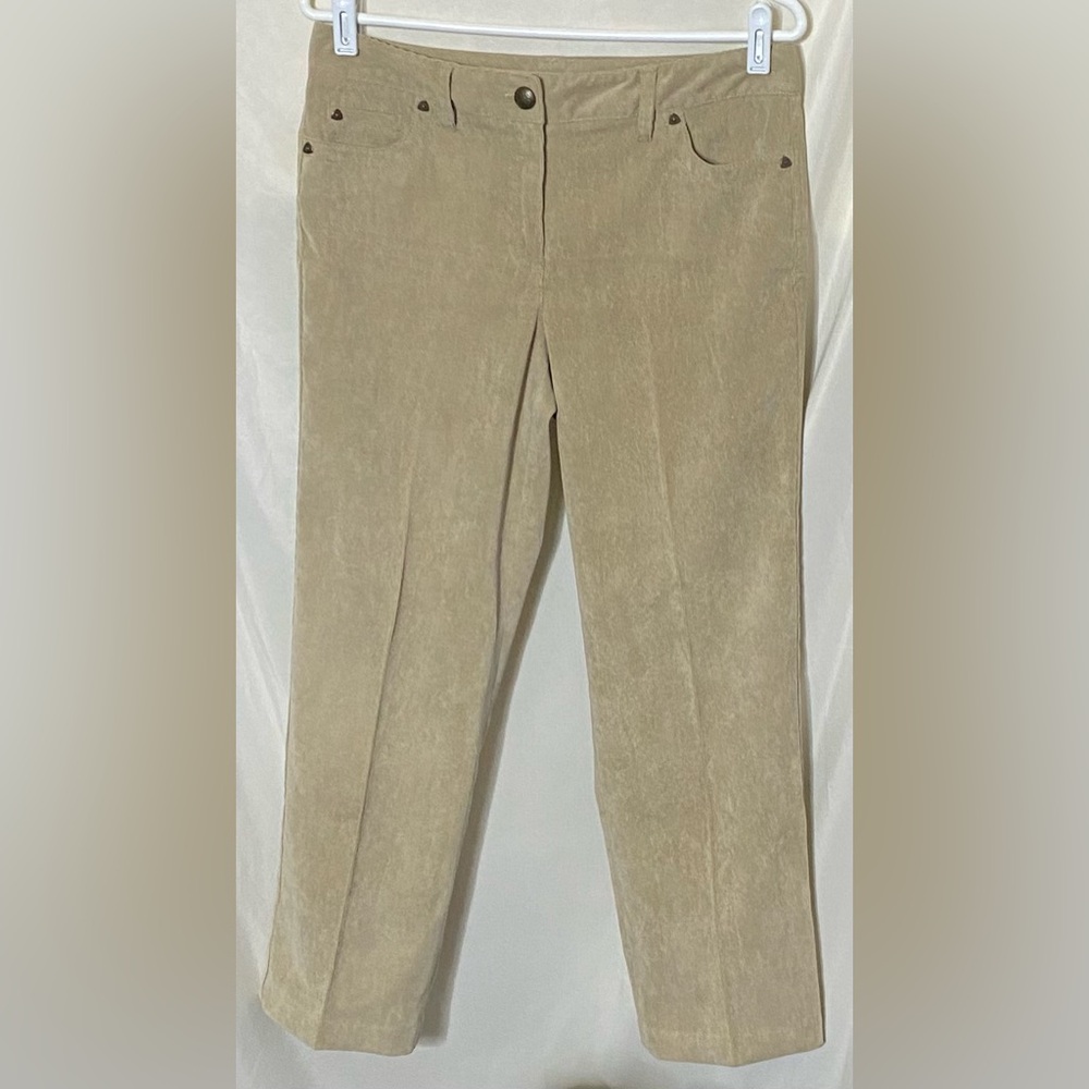 New Directions Tan Corduroy Pants